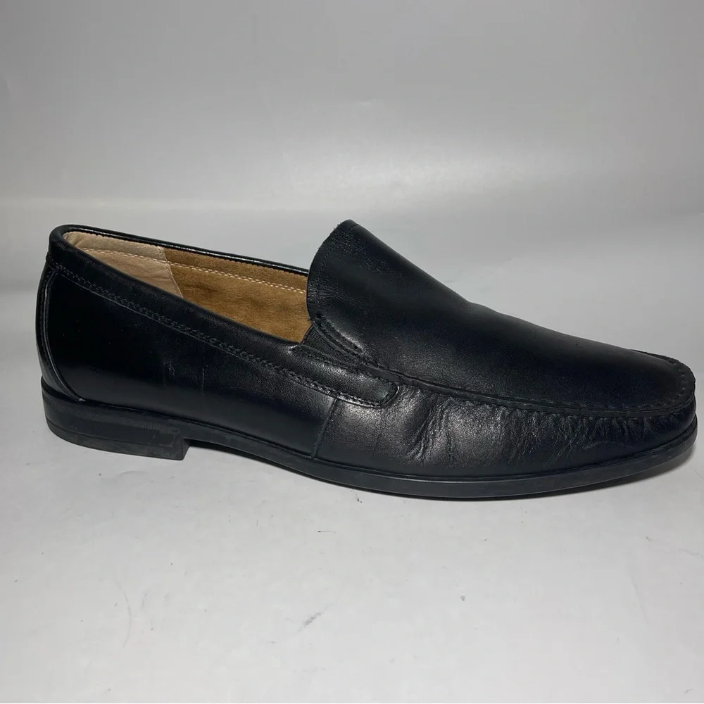 NUN BUSH Dark Brown leather SlipOn Moc Loafer Shoe